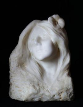 Büste Frau - Marmor - Auguste-Louis Dion  - 1870