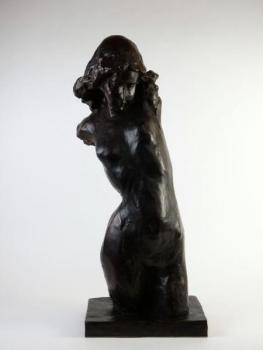 Nackte Figur - patinierte Bronze - Blanka Voldøichová - 1980