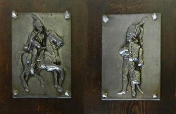 Relief - Zinn, Holz - 1900 Relief - Zinn, Holz - 1900