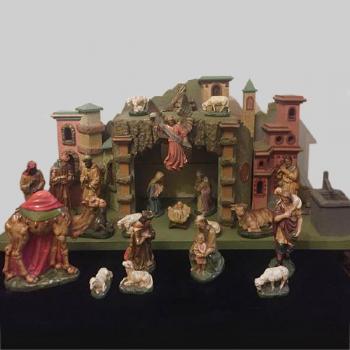 der Weihnachtskrippe der Weihnachtskrippe