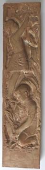 Jan Hana - Relief mit einem Jungen und Mädchen Jan Hana - Relief mit einem Jungen und Mädchen